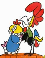 Kukori és Kotkoda egymáshoz bújik